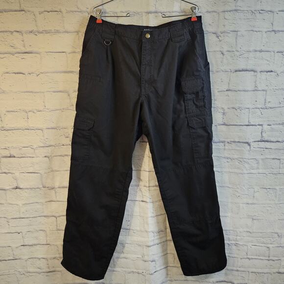 5.11 Tactical Taclite Pro Pants Mens 38x36 Black Ripstop Utility Work 74273 - Picture 1 of 6